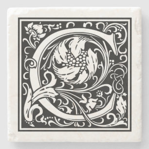 Posavasos De Piedra Letra "C " del vintage