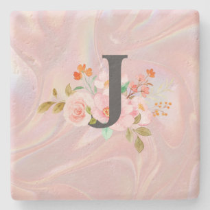 Posavasos De Piedra Letra J