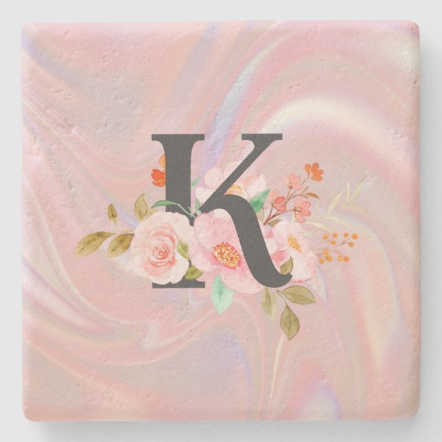Posavasos De Piedra Letra K (Anverso)