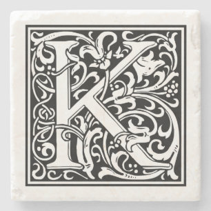 Posavasos De Piedra Letra "K " del vintage