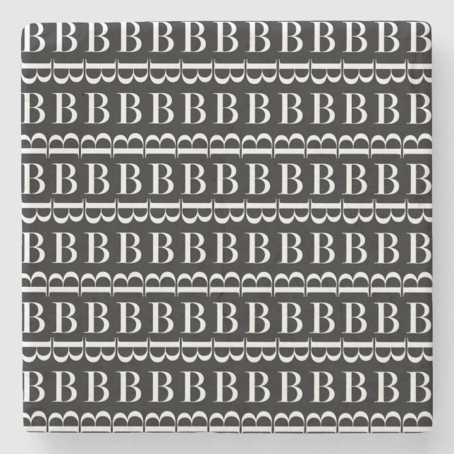 Posavasos De Piedra Letra monográfica inicial B (Anverso)