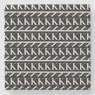 Posavasos De Piedra Letra monográfica inicial K