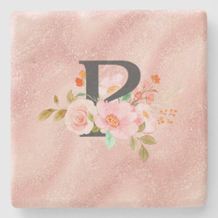Posavasos De Piedra Letra P