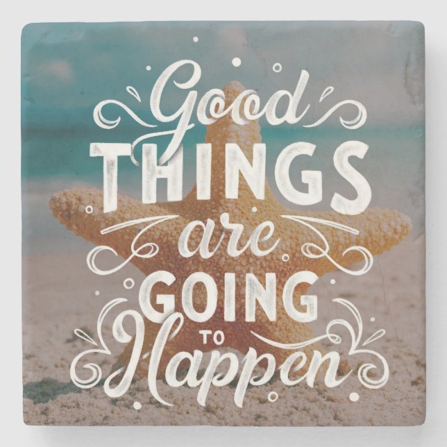 Posavasos De Piedra Letras inspiradoras (Anverso)