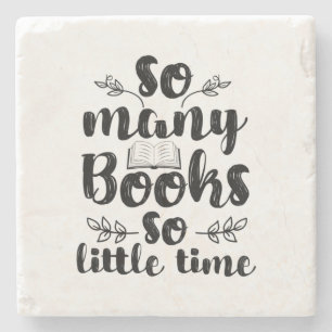 Posavasos De Piedra Leyendo arte tantos libros tan poco tiempo