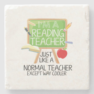 Posavasos De Piedra Leyendo profesor