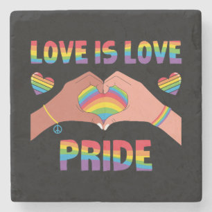 Posavasos De Piedra LGBTQ - El amor es amor - Orgullo