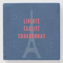 Posavasos De Piedra Liberté Égalité Chardonnay Funny Tower Wine