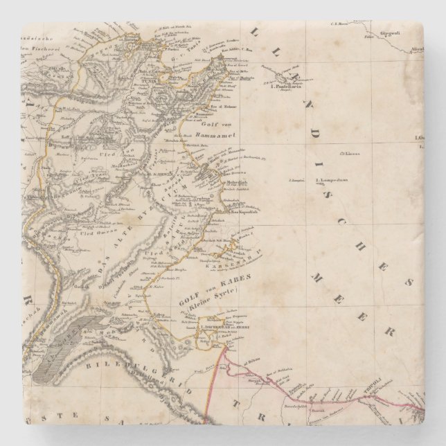 Posavasos De Piedra Libia (Anverso)