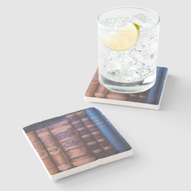 Posavasos De Piedra Libros de enlaces de libros antiguos (Lateral)