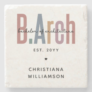 Posavasos De Piedra Licenciado en Arquitectura por el personalizado BA