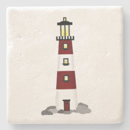 Posavasos De Piedra Lighthouse Coaster