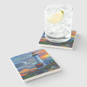 Posavasos De Piedra Lighthouse Sunset