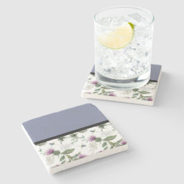 Posavasos De Piedra Lilac Floral
