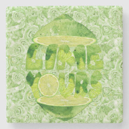Posavasos De Piedra Lime Yours Marble Coaster