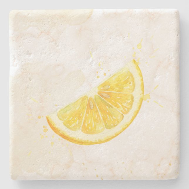 Posavasos De Piedra Limón (Anverso)
