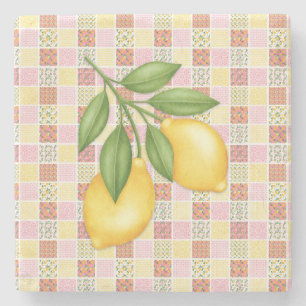 Posavasos De Piedra Limon Patchwork