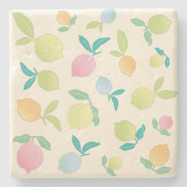 Posavasos De Piedra Limones Coloridos