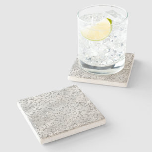 Posavasos De Piedra Lindo patrón de estampado de piel de leopardo guep
