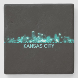 Posavasos De Piedra Línea aérea de Kansas City