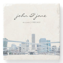 Línea aérea personalizada de Chicago