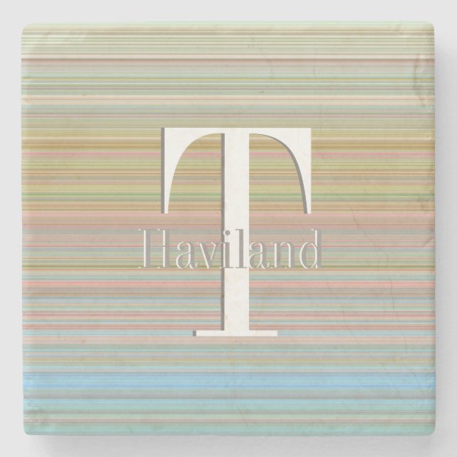 Posavasos De Piedra Líneas pastel de HAMbyWG (Anverso)