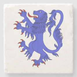 Posavasos De Piedra Lion Rampant Azure