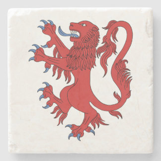 Posavasos De Piedra Lion Rampant Gules