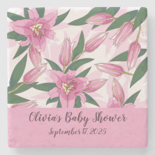 Posavasos De Piedra Lirio de Blooming Rosa