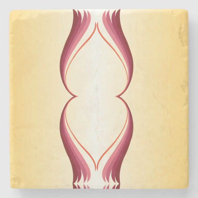 Posavasos De Piedra Lirio de Fuego (Anverso)