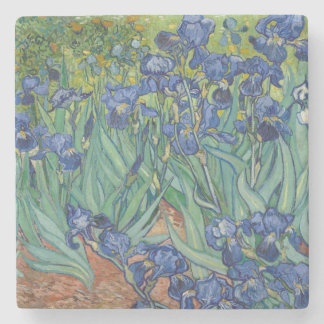 Posavasos De Piedra Lirios, pintura al óleo floral, Vincent Van Gogh