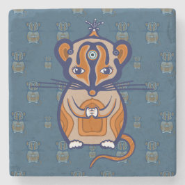 Posavasos De Piedra Little Brown Mouse