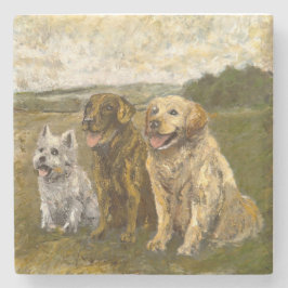 Posavasos De Piedra Little Chat: Whimsical Christmas Farm Animal