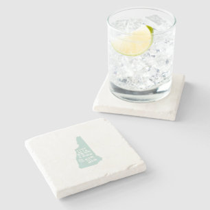 Posavasos De Piedra Live Free o Die New Hampshire State Motto