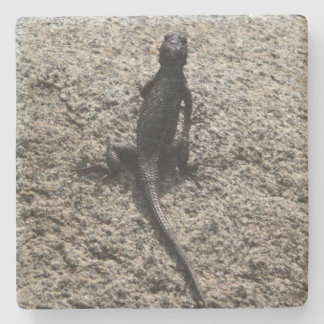 Posavasos De Piedra Lizard negro