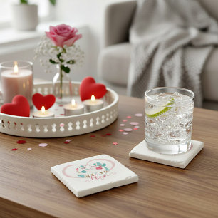 Posavasos De Piedra Llama en amor 