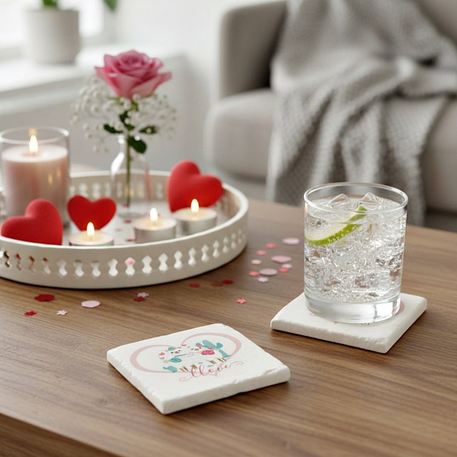 Posavasos De Piedra Llama en amor  (Subido por el creador)