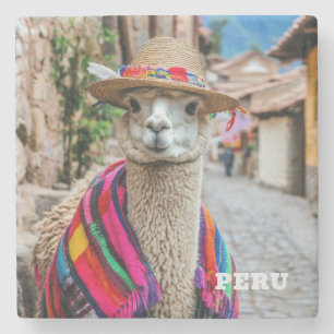 Posavasos De Piedra Llama peruana