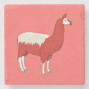 Posavasos De Piedra Llama roja divertida