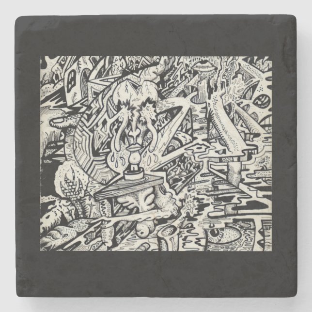 Posavasos De Piedra Lo adecuado, o, una transfiguración frágil (Anverso)