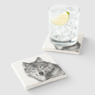 Posavasos De Piedra Lobo