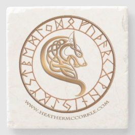 Posavasos De Piedra Lobos del práctico de costa del hueco del Hemlock