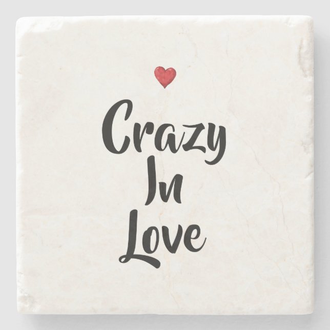 Posavasos De Piedra Loca De Amor   (Anverso)