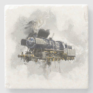 Posavasos De Piedra Locomotora