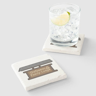Posavasos De Piedra Lodge Coaster