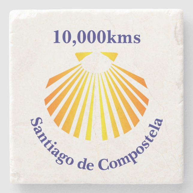 Posavasos De Piedra Logo del Camino de Santiago (Anverso)