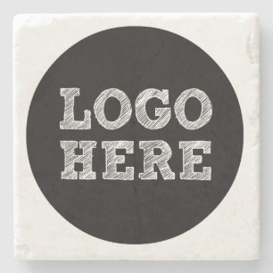 Posavasos De Piedra Logotipo Aquí