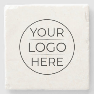 Posavasos De Piedra Logotipo de Marca de Negocio Moderno