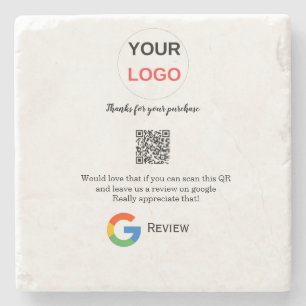 Posavasos De Piedra logotipo de reseña comercial de Google Scan QR res