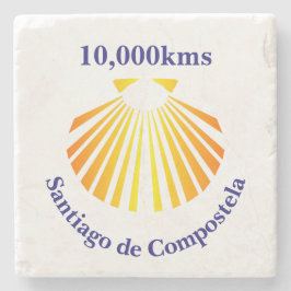 Posavasos De Piedra logotipo del Camino de Santiago
